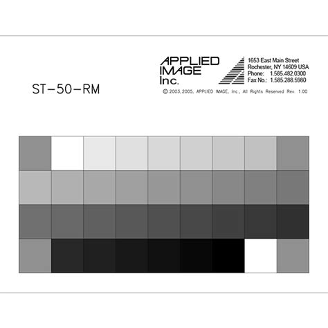 31 Step Reflective Gray Chart (ST-50) - Applied Image