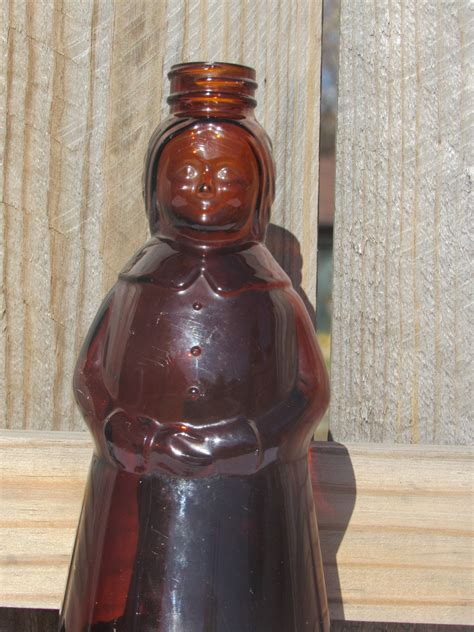 1971 Mrs Butterworth Bottle Vintage Amber Glass Syrup Bottle | Etsy