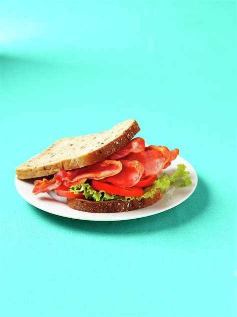 Bacon Lettuce And Tomato Sandwich Photograph by Frank Adam - Fine Art America