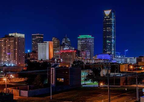 Oklahoma City skyline photography prints