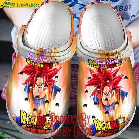 Personalized Dragon Ball Super Hero Goku SSJ God Crocs Shoes - Discover ...