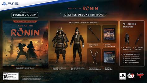 Rise of the Ronin – Digital Deluxe Edition and Pre-Order Bonuses Revealed