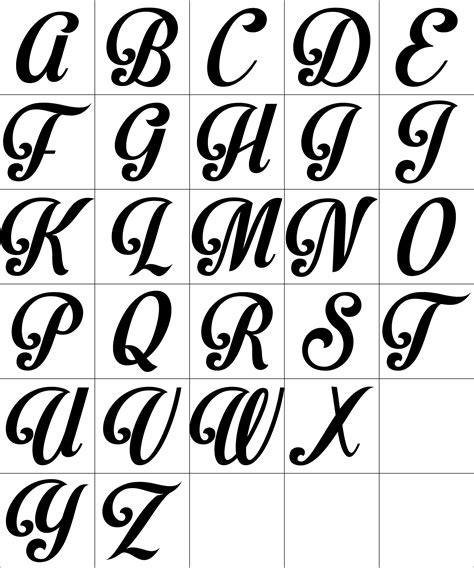 Cool Writing Alphabet