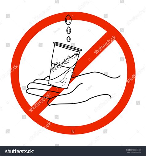 Do Not Drink Water Sign Isolated Stock Vector (Royalty Free) 1830832607