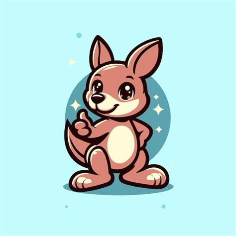 Premium Vector | Cute bunny kangaroo mascots cartoon vector illustration