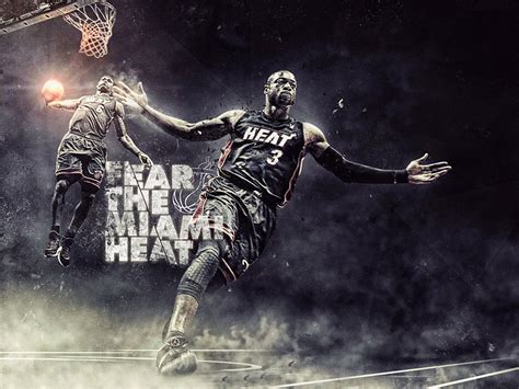 Lebron James Dwyane Wade Miami Heat Basketball NBA Poster – My Hot Posters