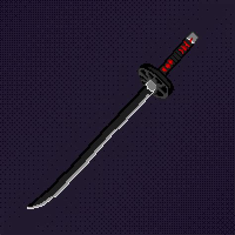 Tanjiro's Black Sword - Fan Pixel Art : r/DemonSlayerAnime