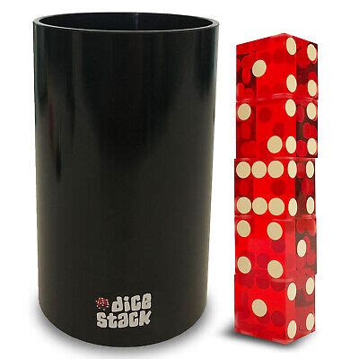 Dice Stacking Cup Set - Pro' Straight Cups with 5 Razor Edges 19mm Casino Dice | eBay