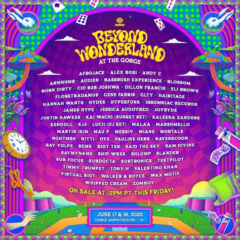 Beyond Wonderland at The Gorge Announces 2023 Lineup