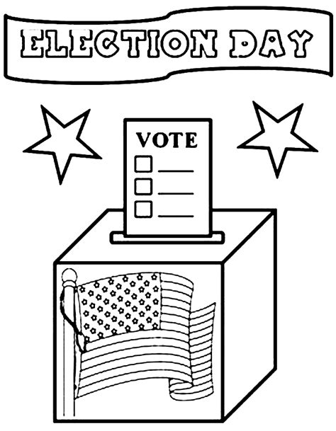 Election Day 1 Coloring - Play Free Coloring Game Online