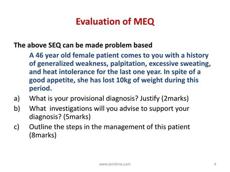 PPT - MEQ; Modified Essay Questions PowerPoint Presentation, free download - ID:2673322