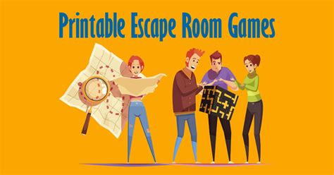 Printable Escapes. Print and play escape room games at home.