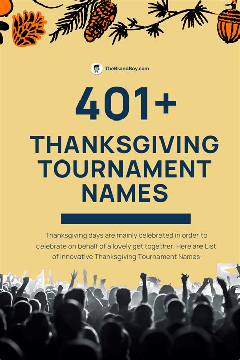 390+ Thanksgiving Tournament Names to Gather the Crowd! - theBrandBoy