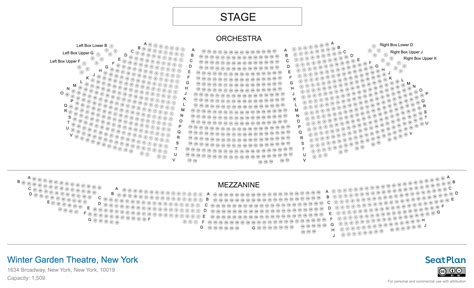 Winter Garden Theatre New York Seating Chart & Seat View Photos | SeatPlan