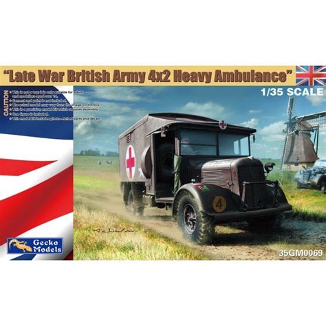 Gecko Models 35GM0069 1:35 Late War British Army 4x2 Heavy Ambulance Military Model Kit