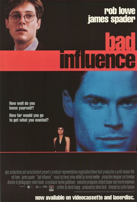 Bad Influence Movie Posters From Movie Poster Shop