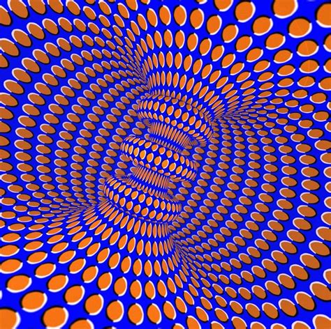 Optical Illusion; Famous Revolving Spiral (This is not a GIF animation ...