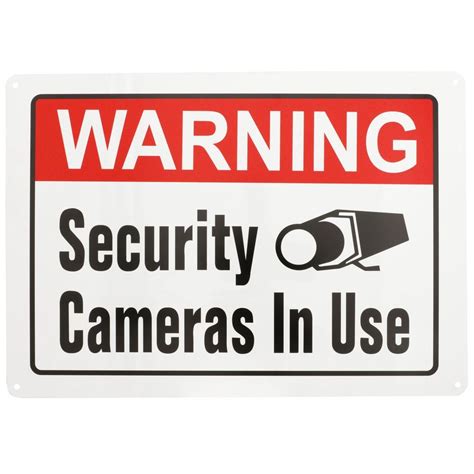 Everbilt 10 In. X 14 In. Security Cameras In Use Sign-31104 - The ...