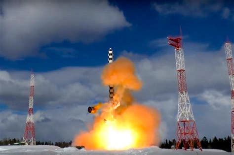 Russia puts advanced Sarmat nuclear missile system on ‘combat duty’ | Nuclear Weapons News | Al ...