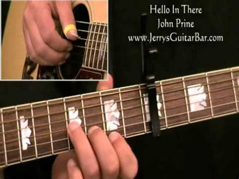 How To Play John Prine Hello In There (intro only) - YouTube