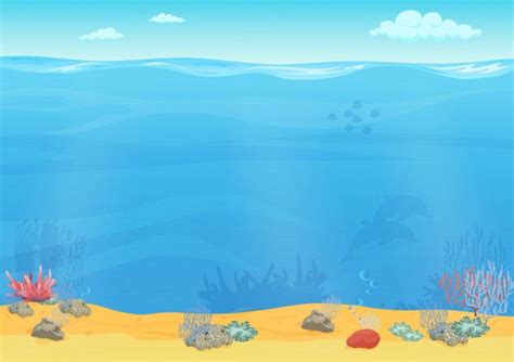 Cartoon sea bottom design Premium Vector | Premium Vector #Freepik #vector #background #pattern ...