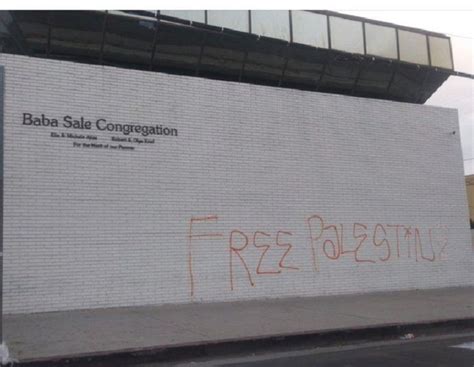 Synagogue Vandalized With ‘Free Palestine’ Graffiti