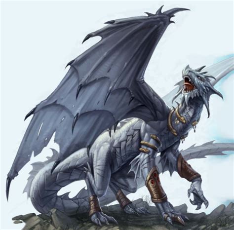 White Dragon - Pathfinder PFRPG DND D&D d20 fantasy | Dragon artwork ...