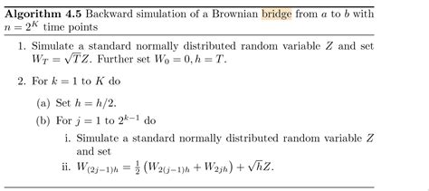 r - Bridge sampling for Brownian motion - Stack Overflow