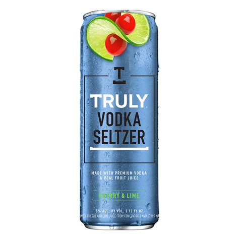 TRULY Vodka Hard Seltzer Cherry & Lime (12 fl oz) Delivery or Pickup ...