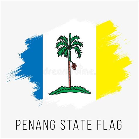 Malaysia State Penang Vector Flag Design Template. Penang Flag for Independence Day Stock Vector ...