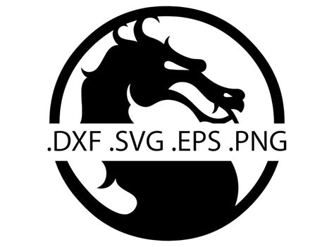 Mortal Kombat Dragon Logo Video Game Logo Digital Download, Instant Download, Svg, Dxf, Eps ...