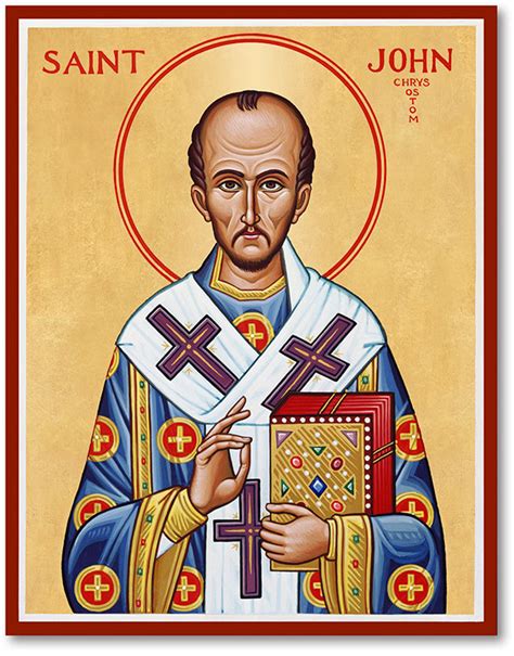 Men Saint Icons: St. John Chrysostom Icon | Monastery Icons