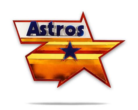 Houston Astros Retro Logo 3D Metal Artwork | Metal artwork, Retro logo, Artwork