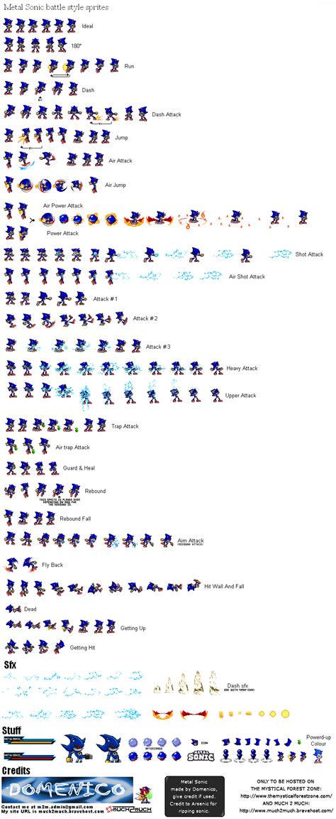 Metal Sonic Sprites Sheet by Sonic8546 on DeviantArt