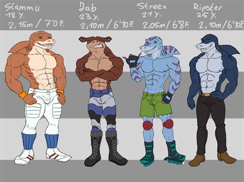 Street Sharks size chart by ArchAngelDuskandDawn -- Fur Affinity [dot] net