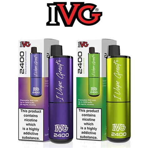 IVG 2400 Disposable Vape Pods - £11.99 - Vape Bargains UK