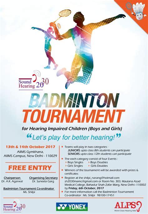 Badminton Tournament for Hearing Impaired Children