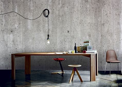 Get an industrial look with the concrete wall mural - Decoist