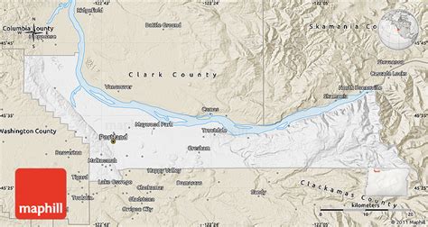 Classic Style Map of Multnomah County