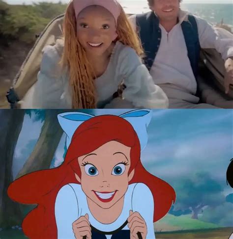 Side-by-side comparison of 6 key moments in The Little Mermaid remake ...