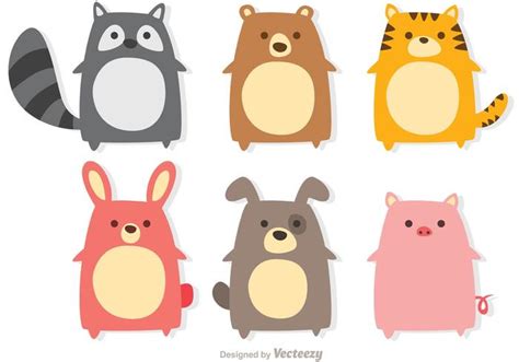 Cute Animals Vectors 86960 Vector Art at Vecteezy