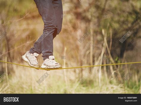 Close- Slacklining Image & Photo (Free Trial) | Bigstock