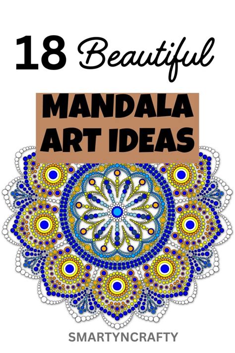 17 Beautiful Blue Pen Mandala Art Ideas - Smarty n'Crafty