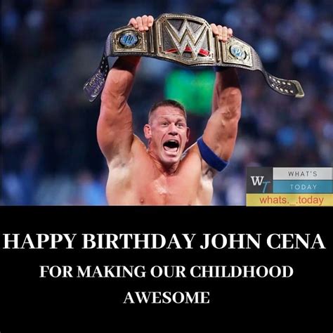 happy birthday john cena | John cena, Happy birthday john, Birthday