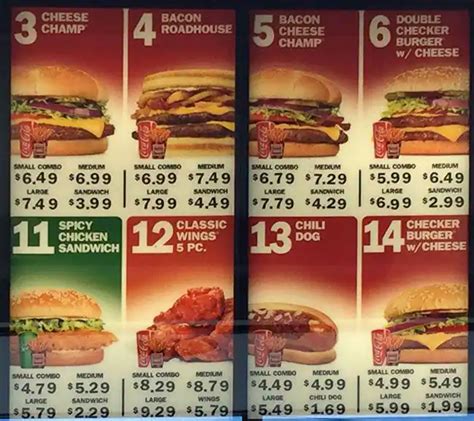 Menu at Checkers fast food, Chicago, W Archer Ave