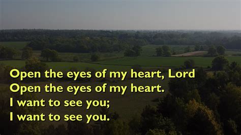 Open the Eyes of My Heart, Lord [with lyrics for congregations] - YouTube