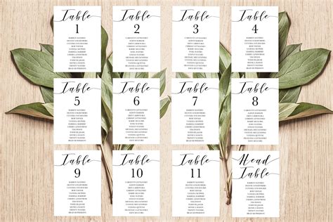 Place Card Template Table Number Template Seating Chart - Etsy Canada | Wedding seating cards ...