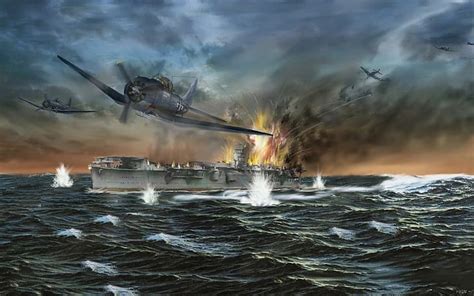 HD wallpaper: United States Navy, Battle of Midway | Wallpaper Flare