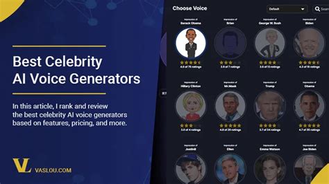 5 Best Celebrity AI Voice Generators & Changers (2024)