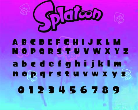 Splatoon 2 Font Alphabet Cut File For Cricut Printable Etsy | Images and Photos finder